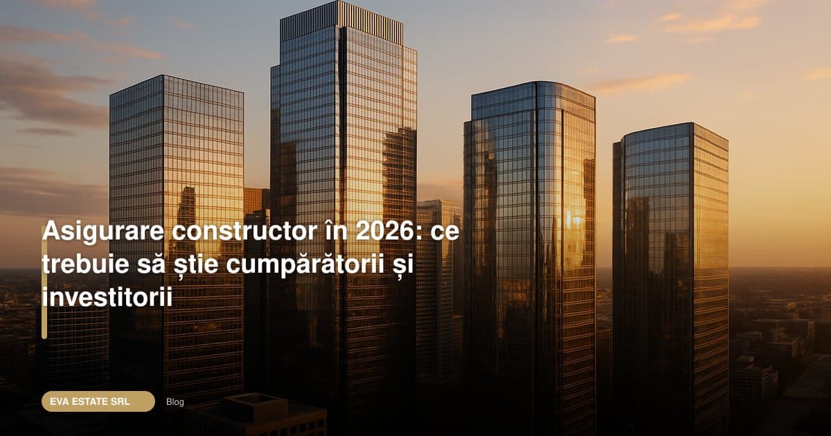 Asigurare constructor în 2026: ce trebuie să știe cumpărătorii și investitorii
