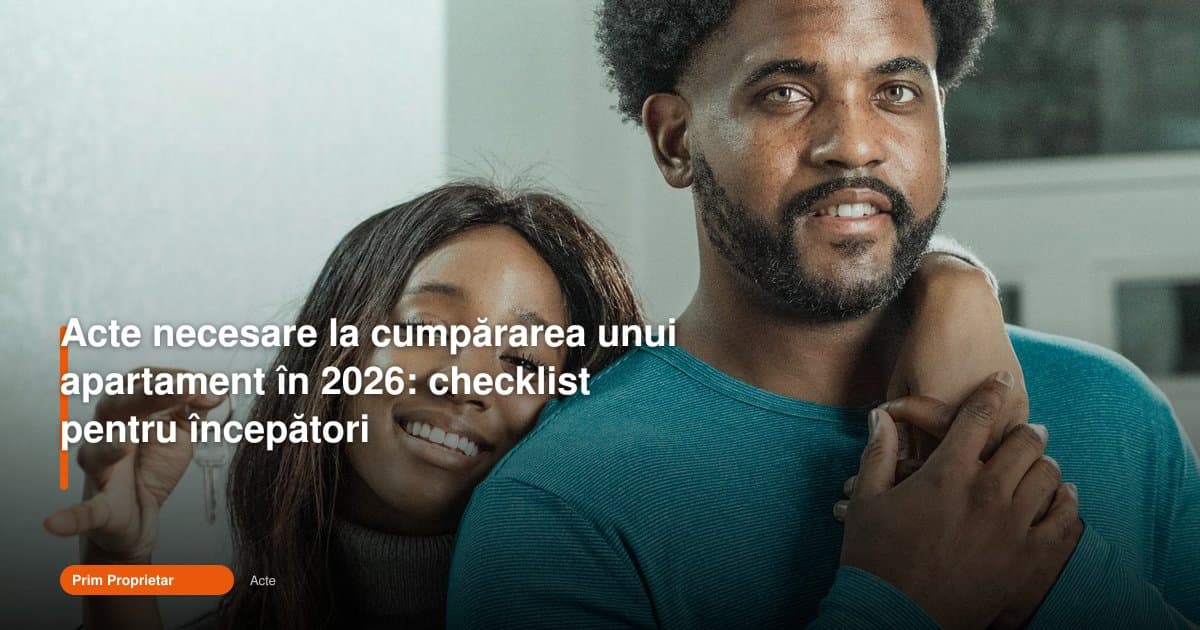 Acte cumpărare apartament 2026: checklistul esențial pentru începători