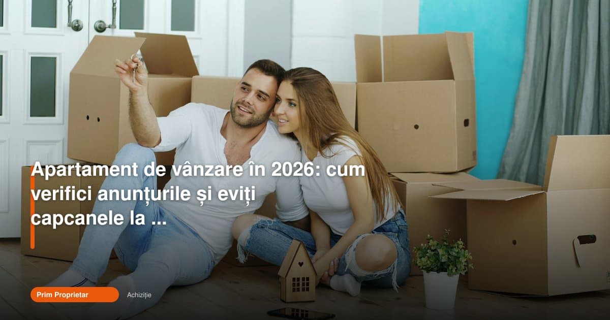 Cum verifici un apartament de vanzare 2026 înainte să plătești avansul