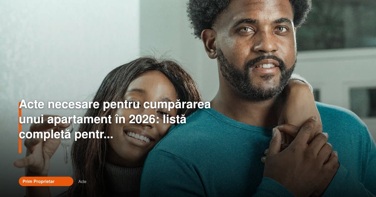 Acte cumpărare apartament 2026: lista completă pentru începători
