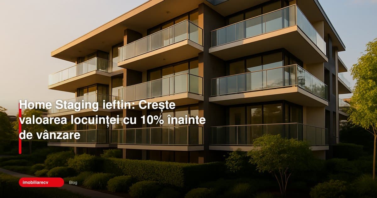 Home Staging ieftin: Crește valoarea locuinței cu 10% înainte de vânzare