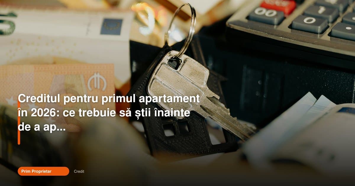 Credit primul apartament 2026: ce trebuie să știi